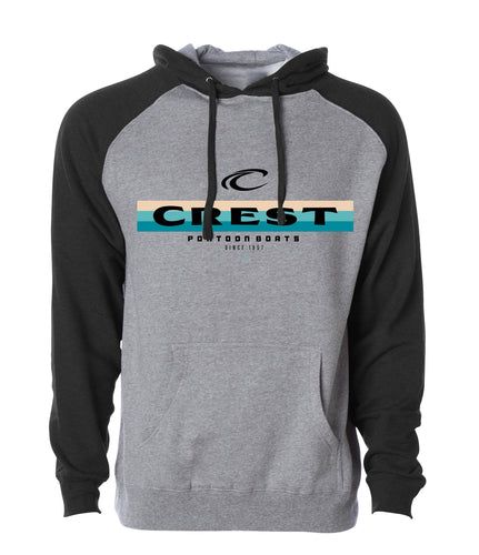 Crest Color Lines Men's Hoodie