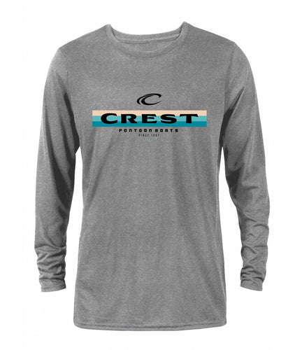Crest Color Lines Men's Long Sleeve Tee