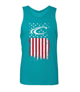 Crest Distressed Flag Men's Tank