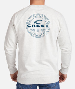 Crest You Deserve This Men's Crewneck Sweatshirt - White