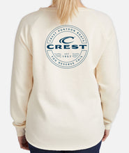 Load image into Gallery viewer, Crest You Deserve This Women&#39;s Crewneck Sweatshirt - White