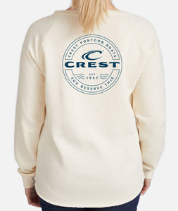 Crest You Deserve This Women's Crewneck Sweatshirt - White