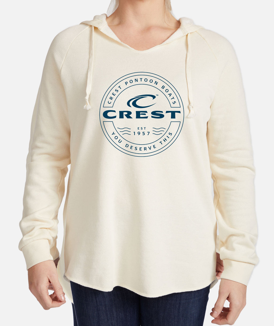 Crest You Deserve This Women's Hoodie - White