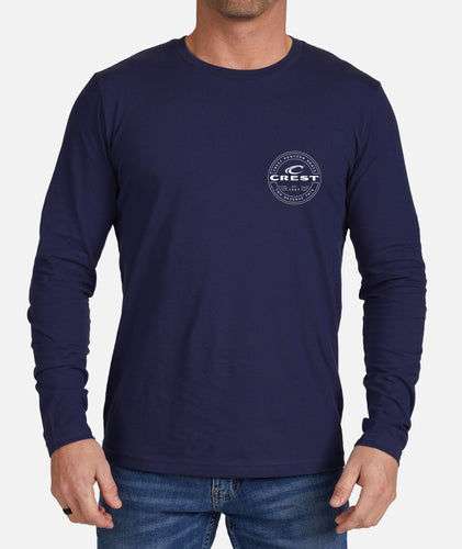 Crest You Deserve This Men's Long Sleeve T-Shirt - Navy